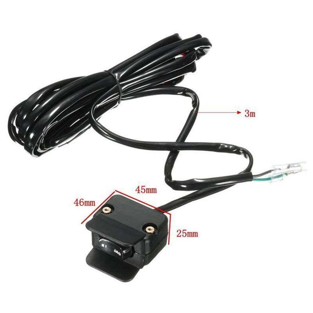 KanSmart winch rocker thumb switch on handlebar for precise control