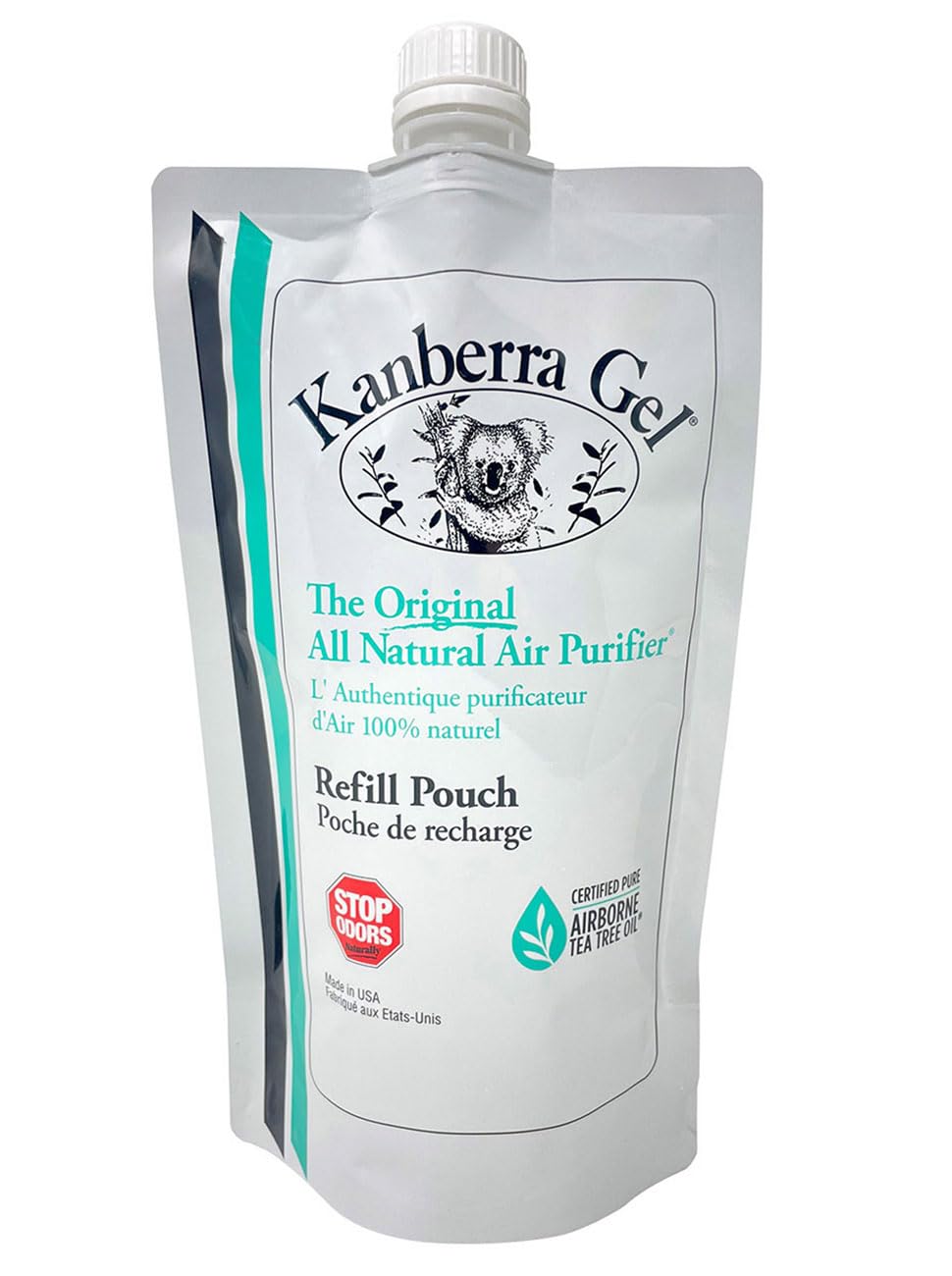 Kanberra Gel refill pouch 24oz for easy, eco-friendly odor elimination and long-lasting freshness.