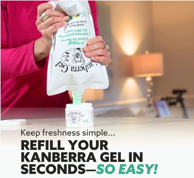 Kanberra gym bag odor neutralizer keeps gear smelling fresh.