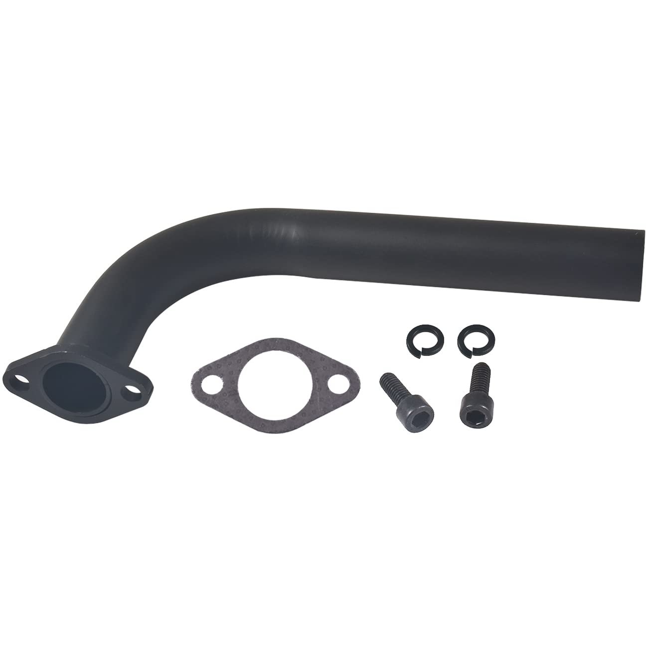 KANECJDL Predator 420 exhaust header close up showing robust welds for durability