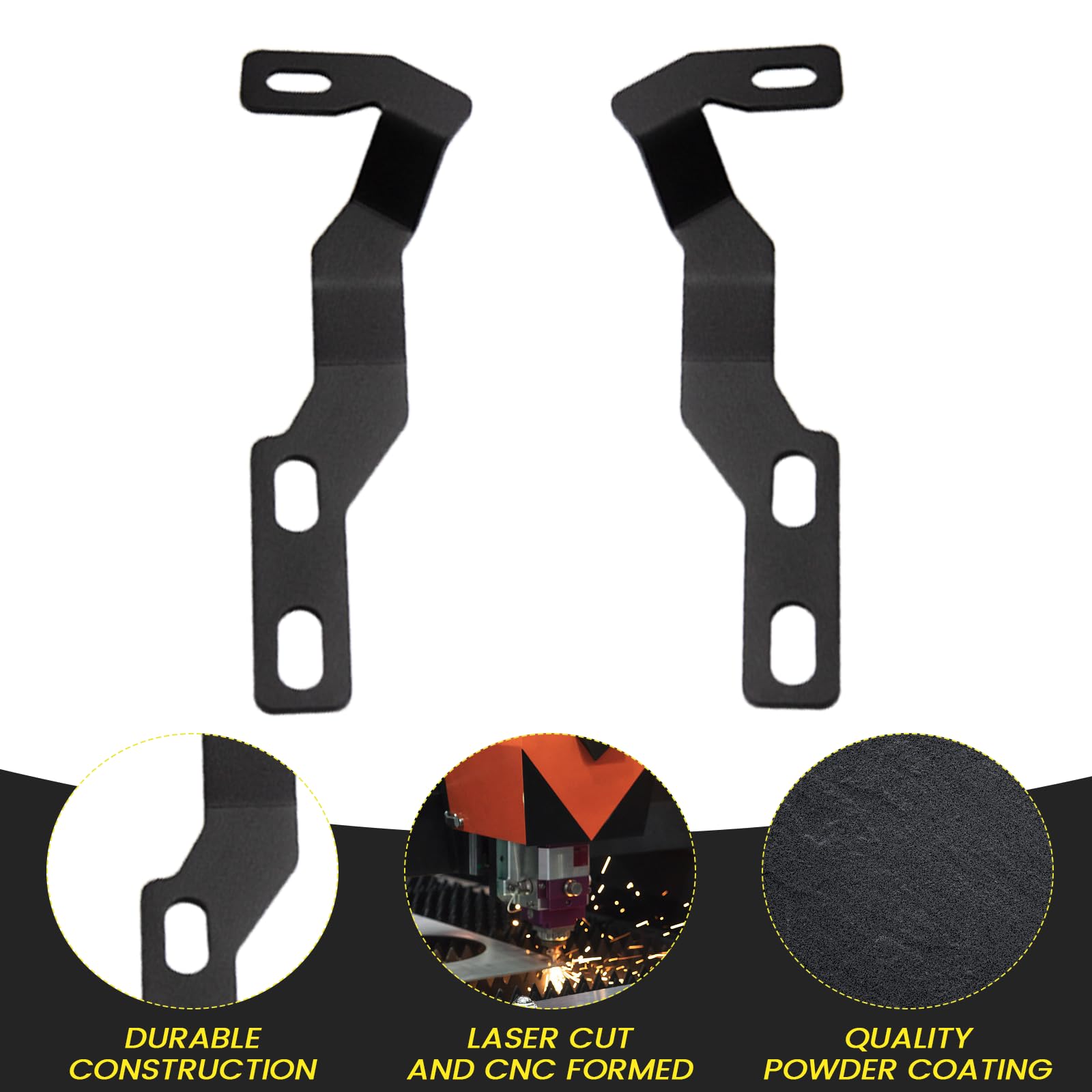 KANGIKX low-profile ditch light brackets sit flush with the hood