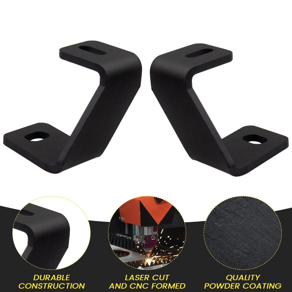 KANGIKX F150 hood light mount bracket assembly detail highlights CNC craftsmanship and matte finish
