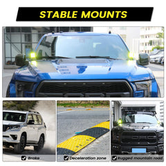 KANGIKX F150 hood light mount bracket durability on the alloy shows rust resistance potential