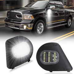 KanSmart Ram puddle light on left side mirror improves night visibility