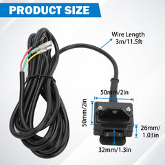 KanSmart rocker thumb switch on the handlebar for easy control.