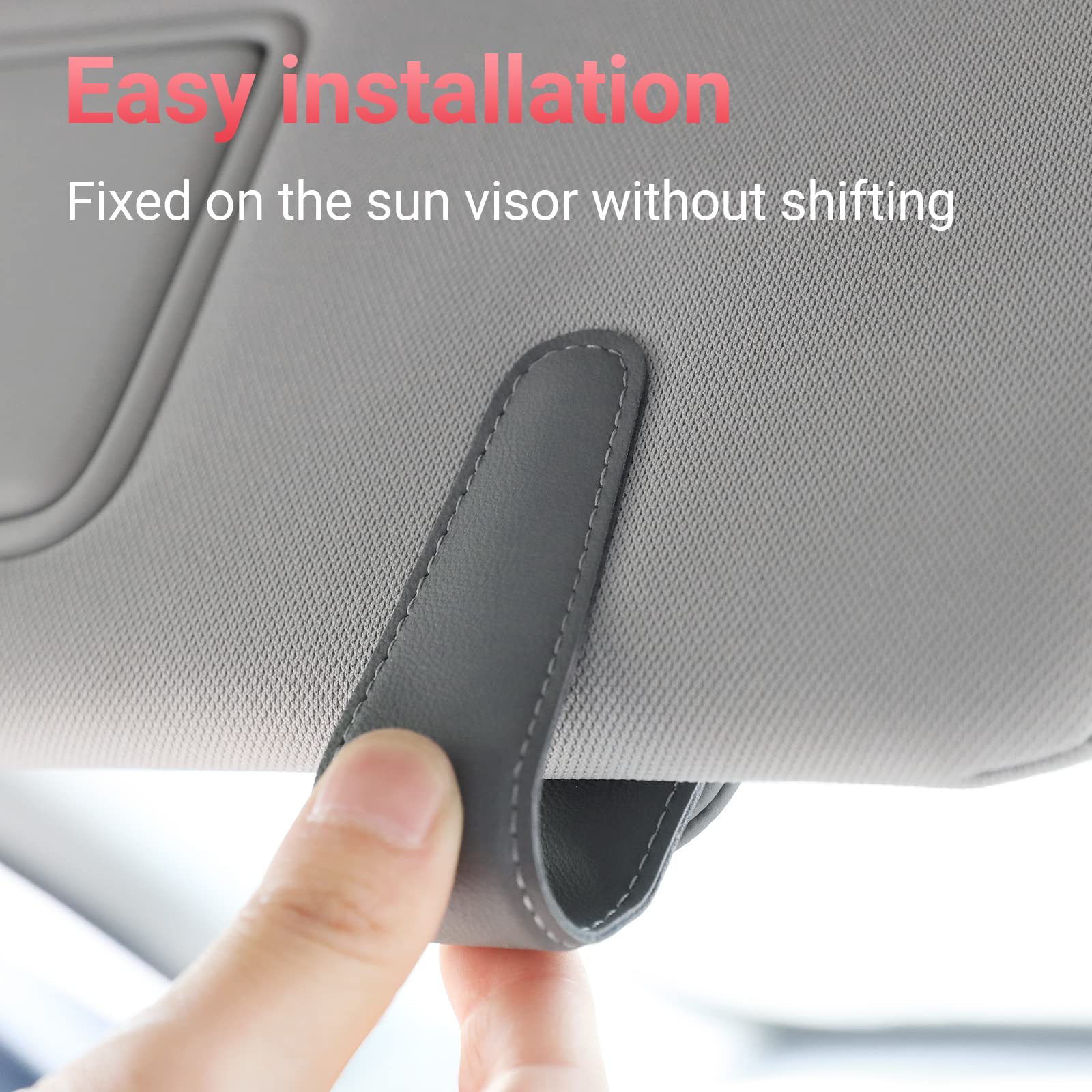 Holds varied sunglasses and slim cards for quick access.