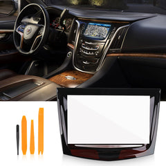 KanSmart Cadillac Cue screen front view with crisper display for navigation and media.