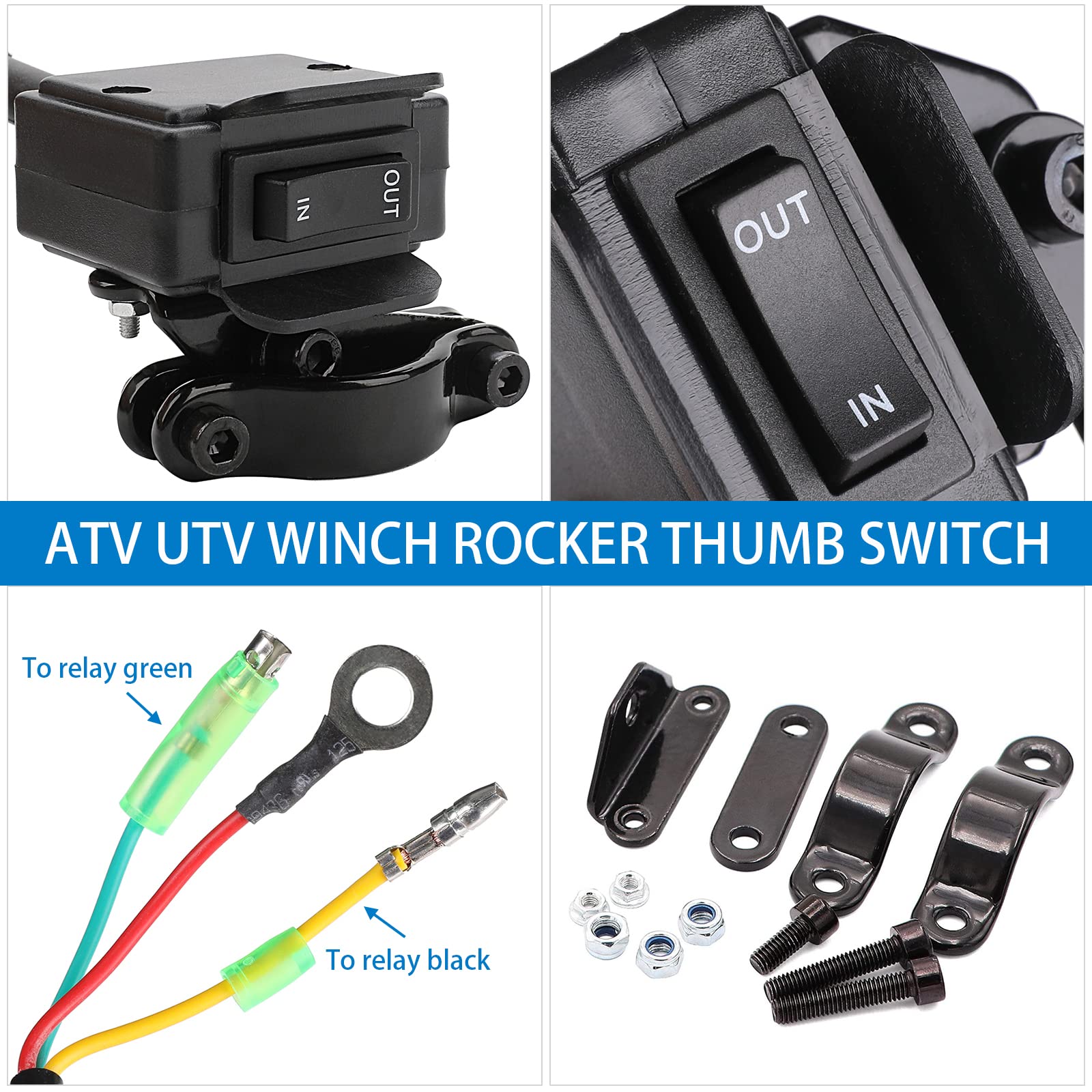 Waterproof, weatherproof switch construction suitable for harsh outdoor use.