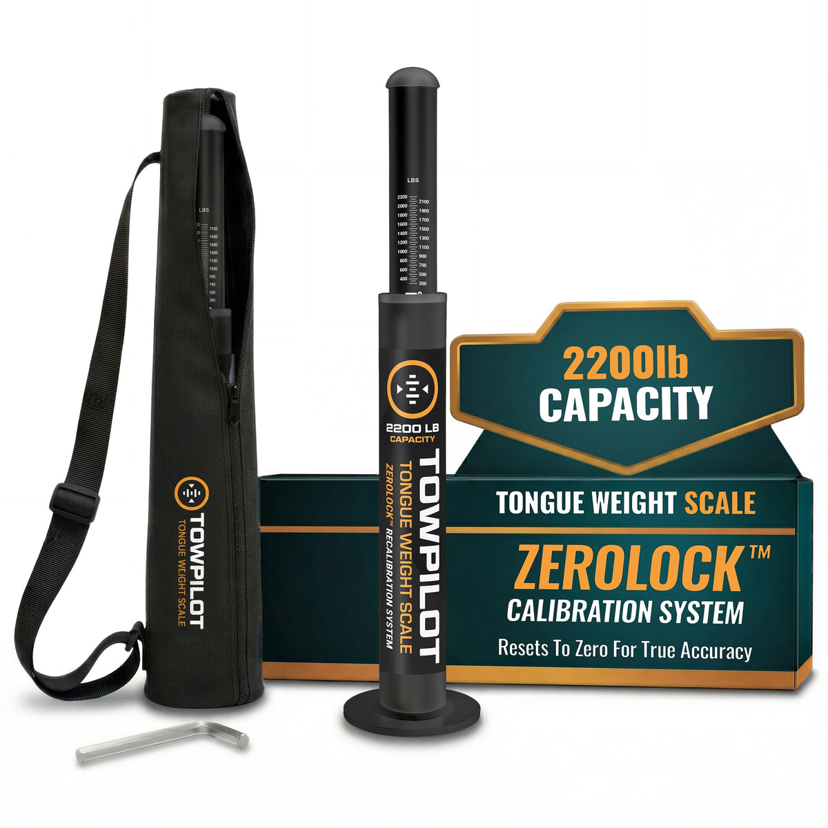 KANU GOODS TowPilot front view showcases sturdy build for reliable tongue weight readings.