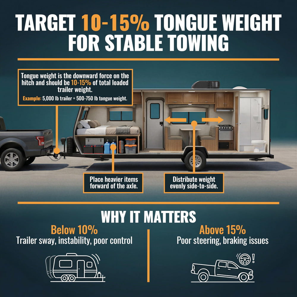 KANU TowPilot scale accurate tongue weight readings support balanced trailer setup.