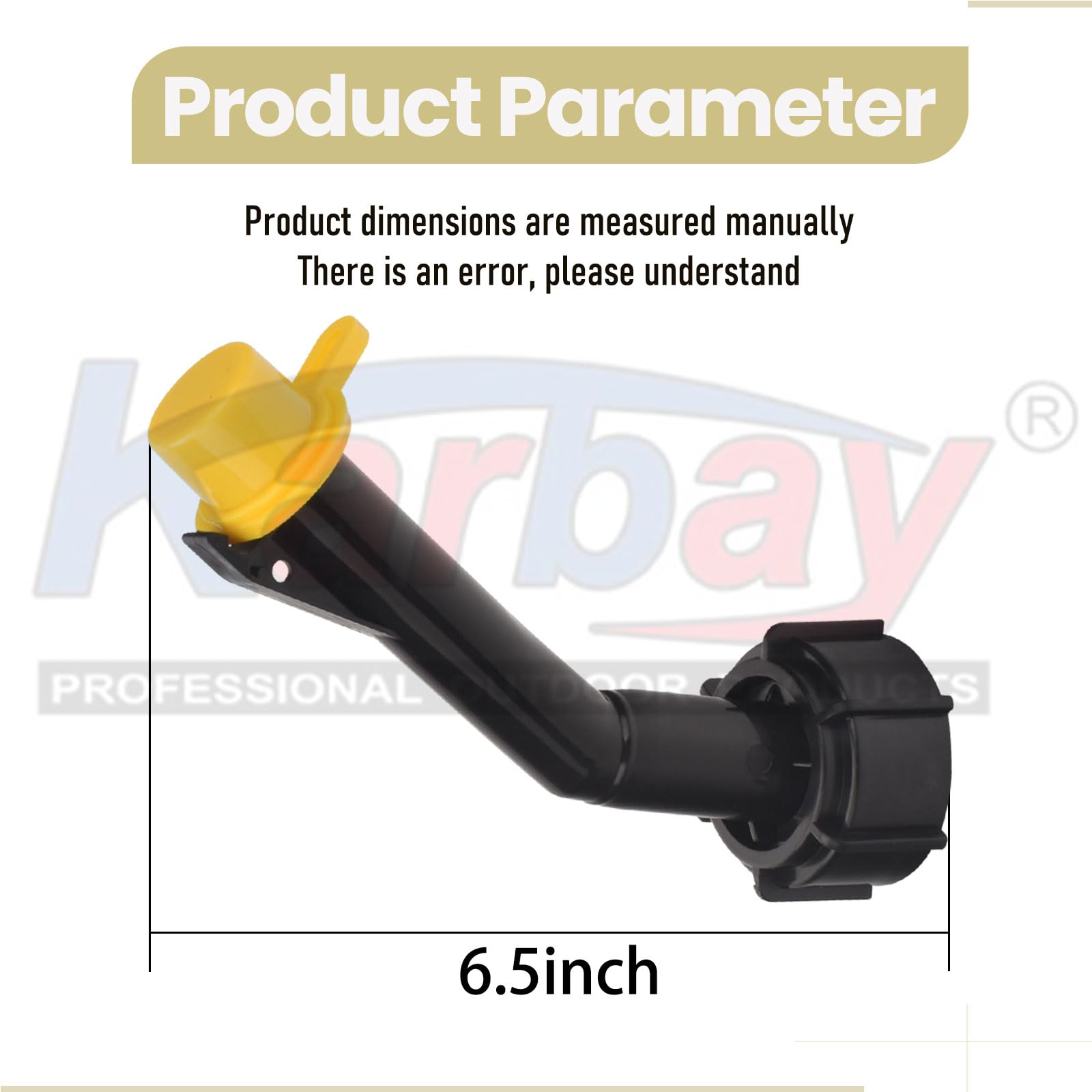Karbay lightning spout for Blitz 900092 improves control during fueling.