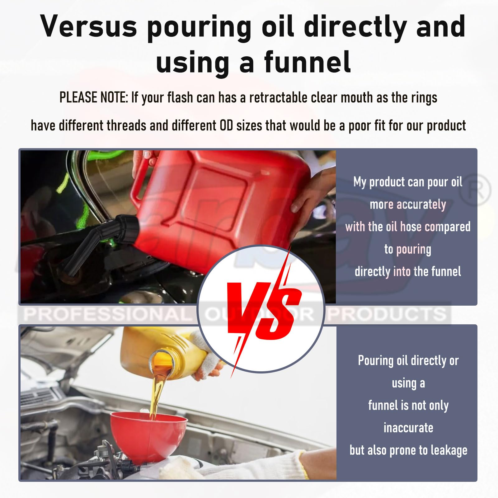 Karbay spout rings and yellow caps kit for secure resealing and transport.