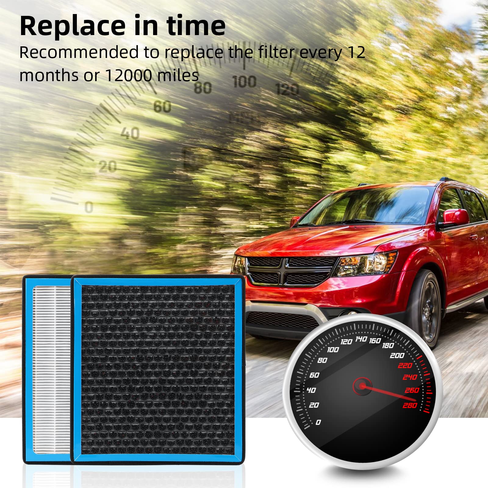 KARCOCA CF10134 air quality in the car during daily commutes.