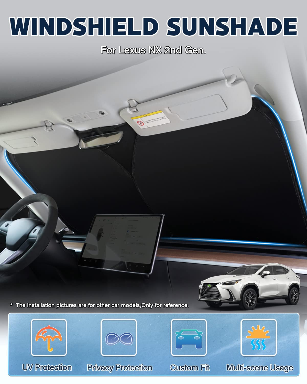 Karltys 240T silver reflective fabric close-up shows durable heat blocking
