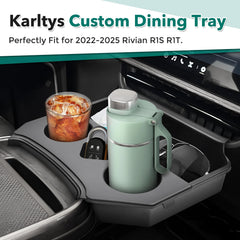 Karltys 2in1 console organizer with cup holders for easier trips.