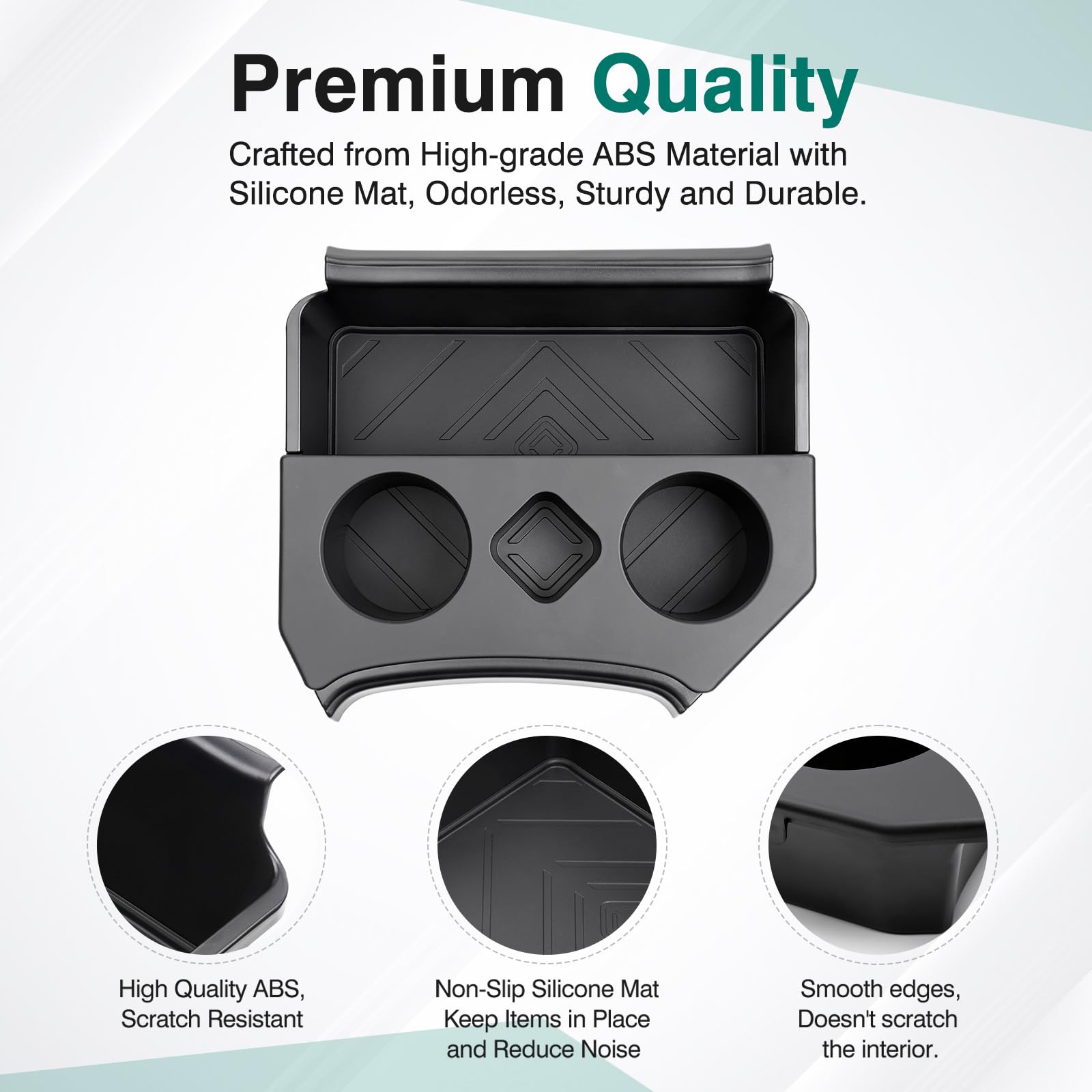 Karltys durable ABS tray offers lasting, odorless storage.