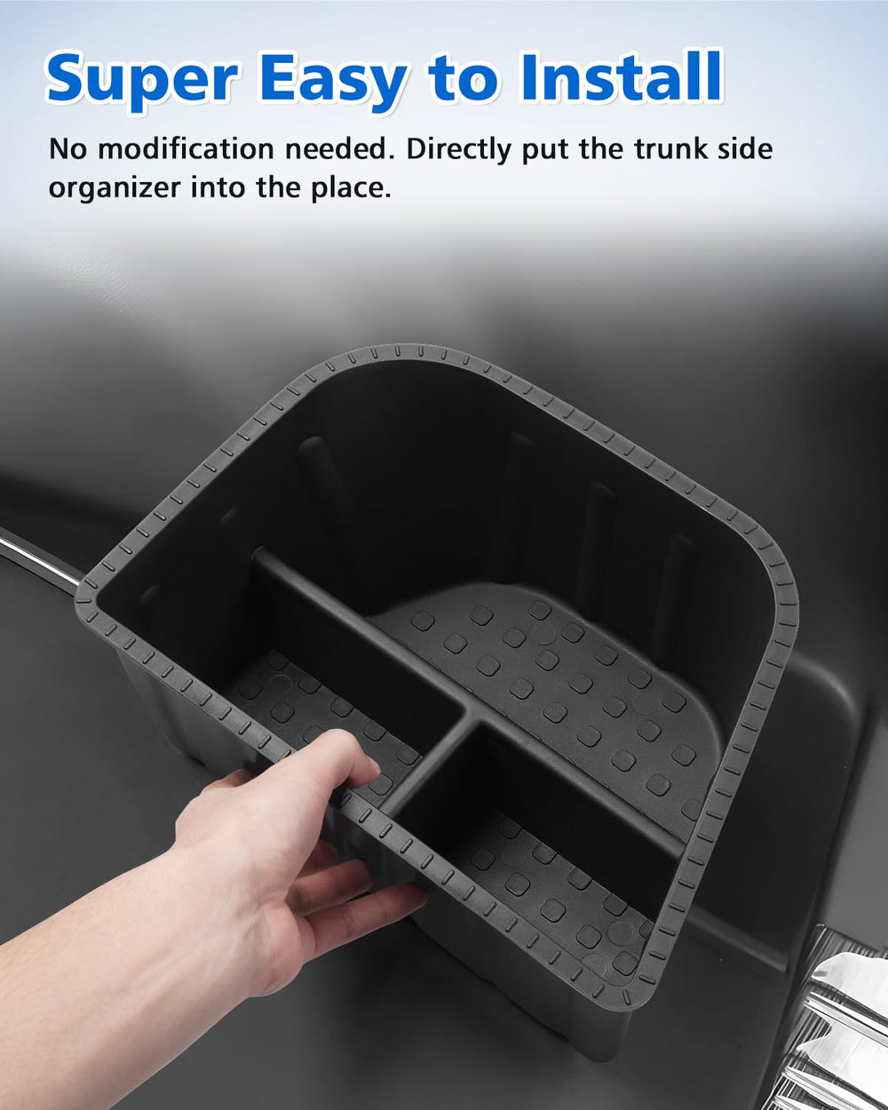 Karltys removable tray simplifies cleaning after trips.