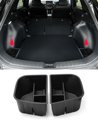Karltys trunk organizer for Corolla Cross AWD left pocket keeps items neatly stored.
