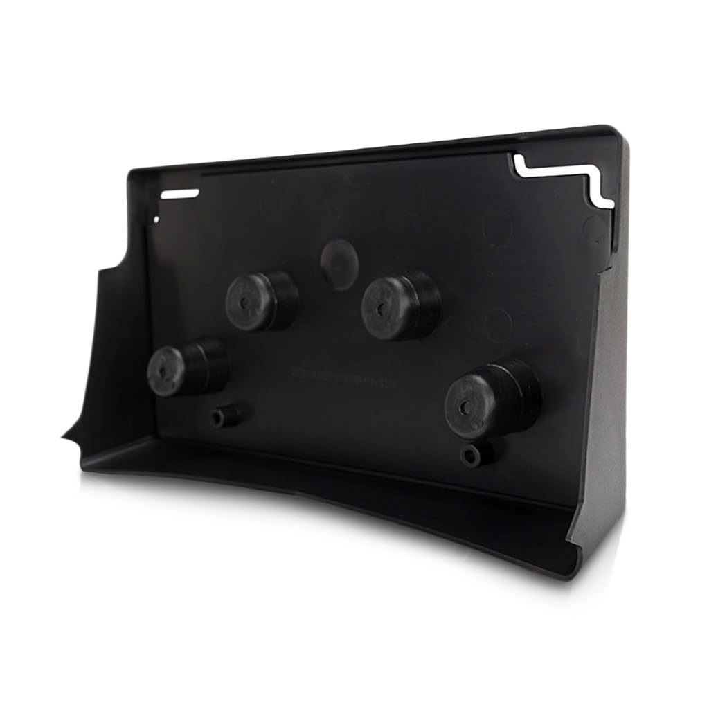 Front bracket design provides simple, secure license plate positioning.