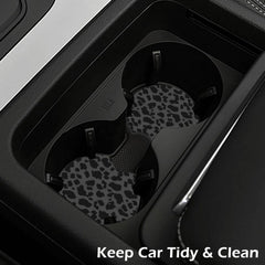 KARREAL neoprene coasters anti-slip bottom keep cups steady during drives.