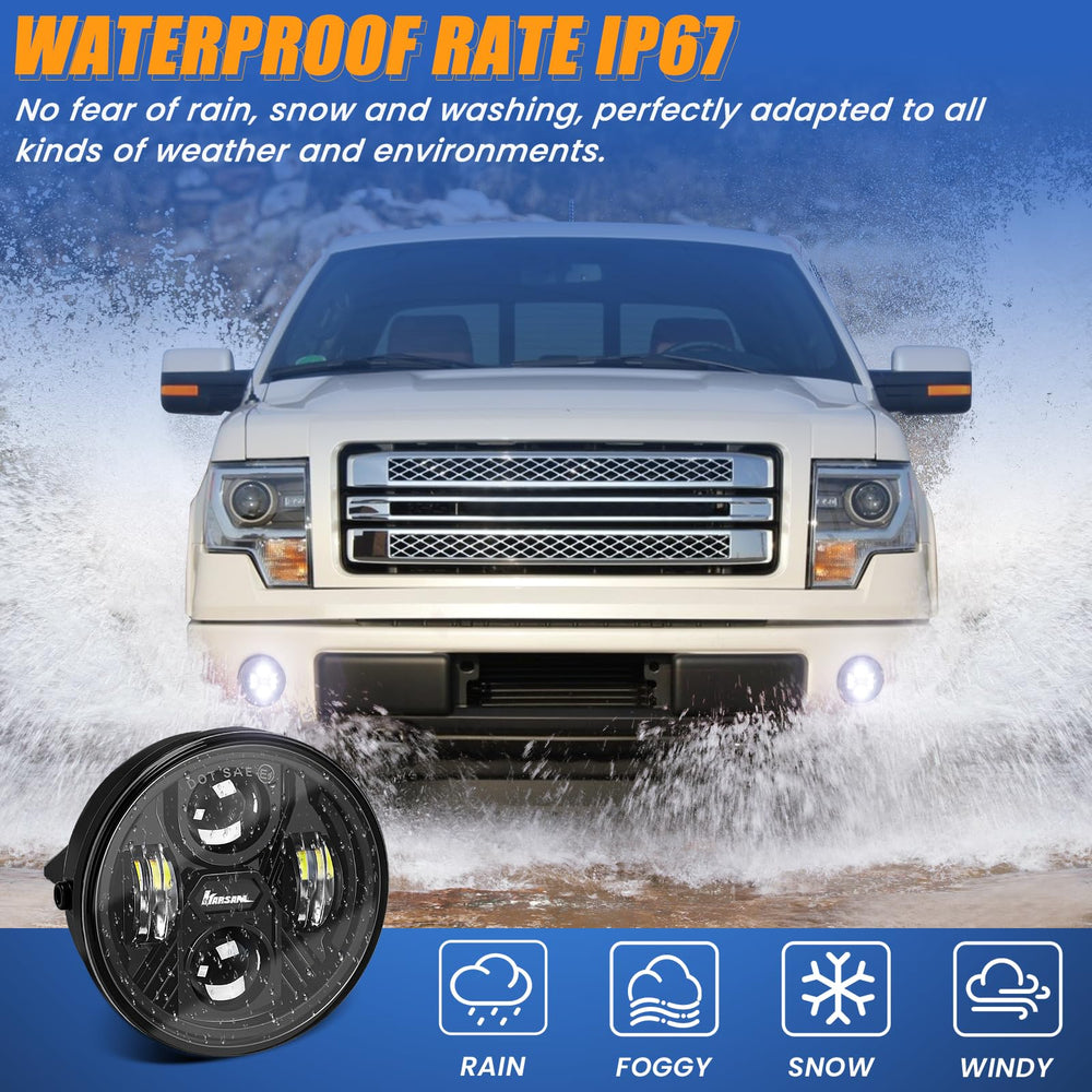 KARSAM F150 fog lights improve daytime visibility for other drivers.