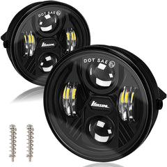 KARSAM F150 LED fog light round assembly delivers bright 4800LM for clear night visibility.