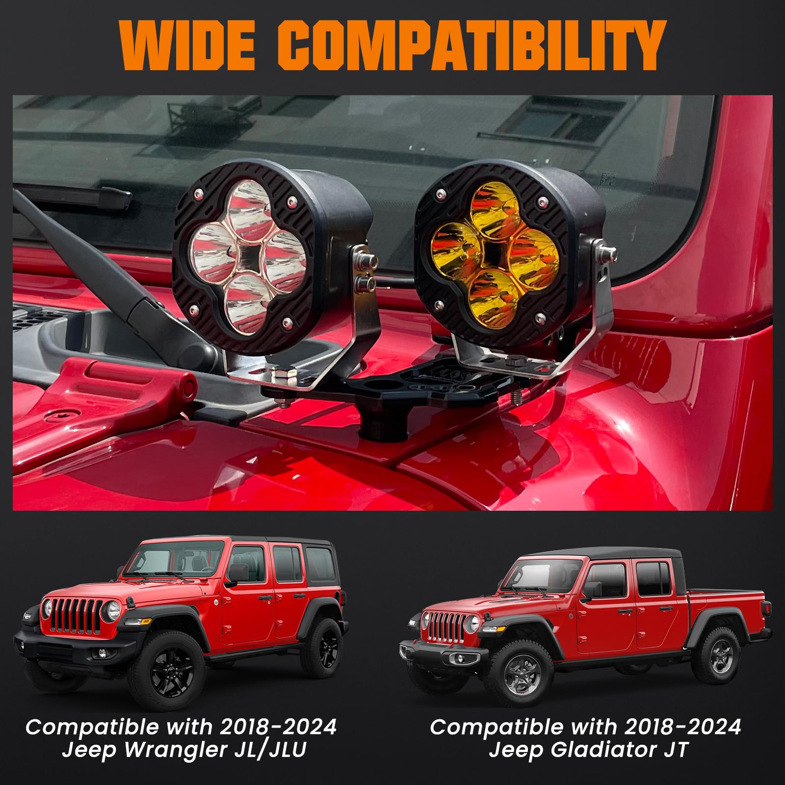 KARSAM Jeep Wrangler JL/JLU brackets installed using factory bolts