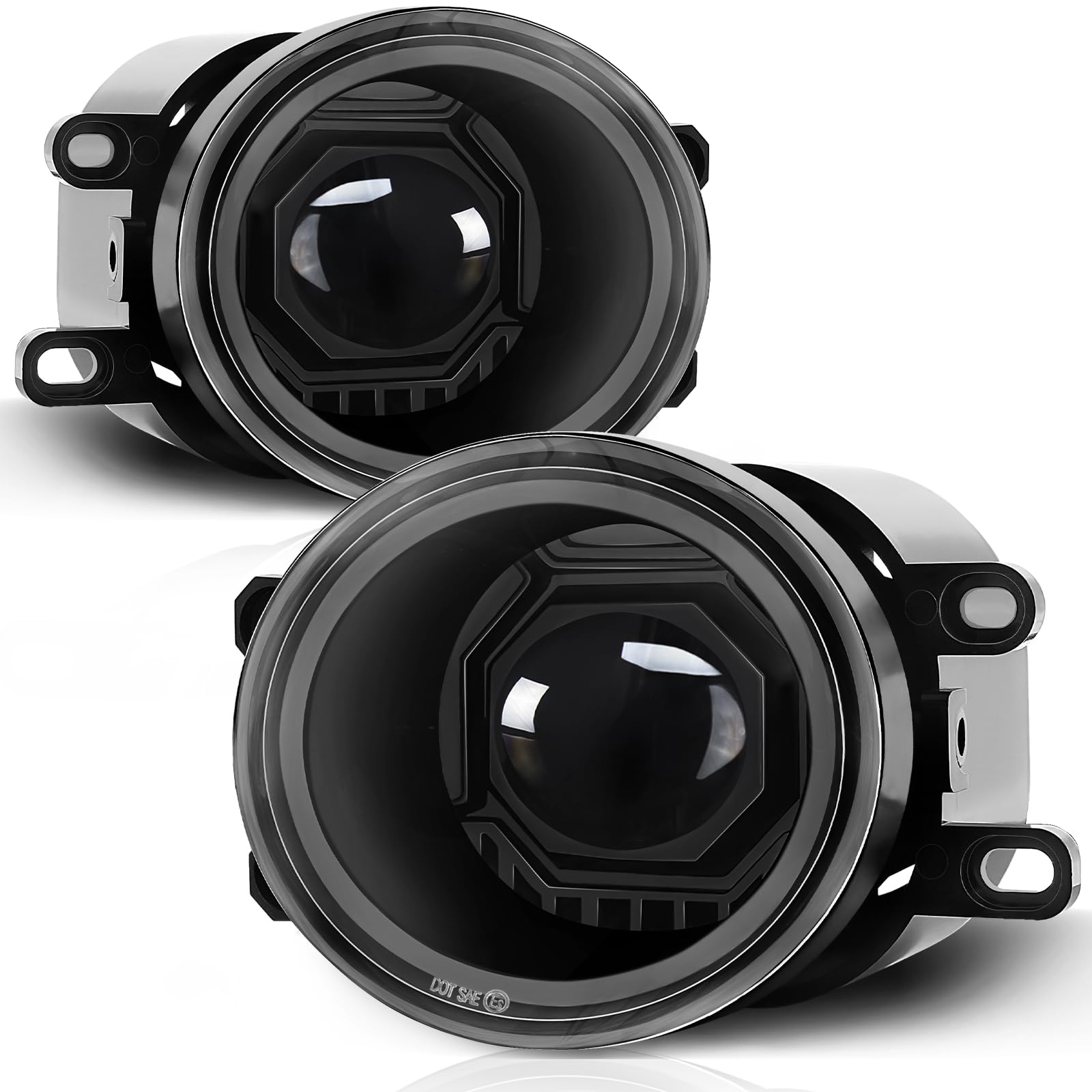 KARSAM round LED fog lights assembly for enhanced front illumination
