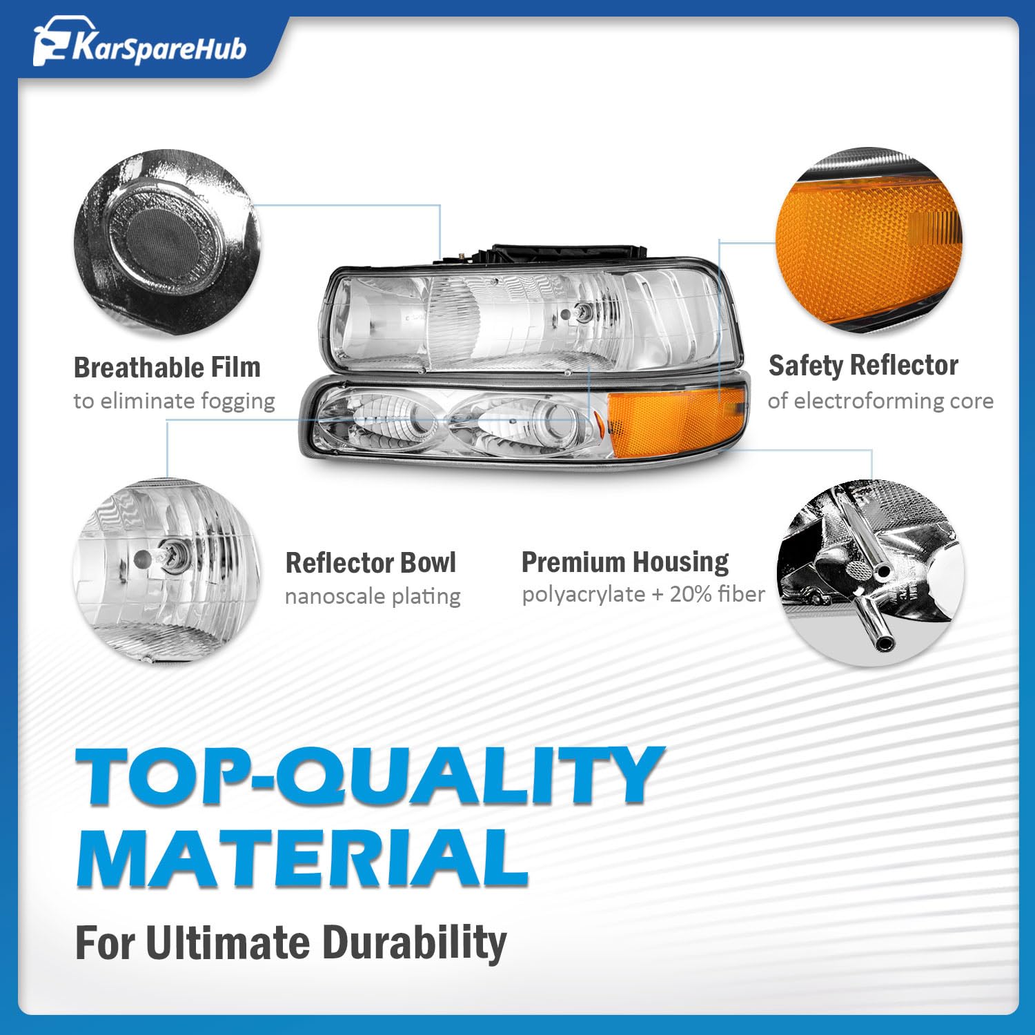 KarSpareHub bumper signal light installed for improved signaling