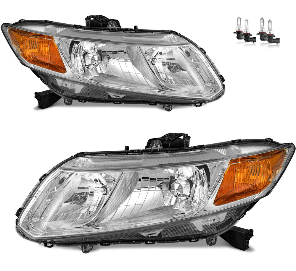 KarSpareHub headlight assembly for 2012-2013 Civic driver side, improved night visibility