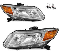 KarSpareHub headlight assembly for 2012-2013 Civic driver side, improved night visibility