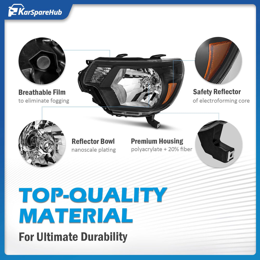 KarSpareHub OEM-Quality fit for halogen Tacoma models