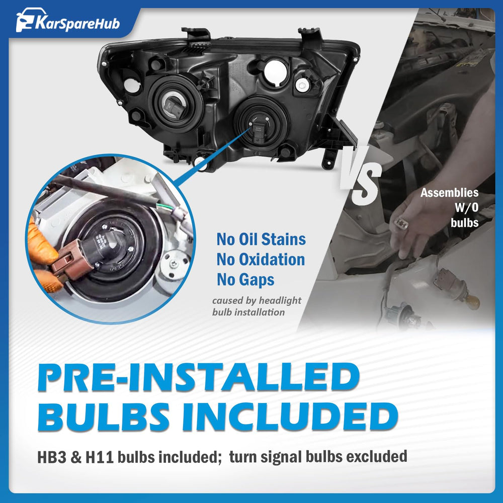 UV-coated lens on KarSpareHub headlight for lasting clarity at night.