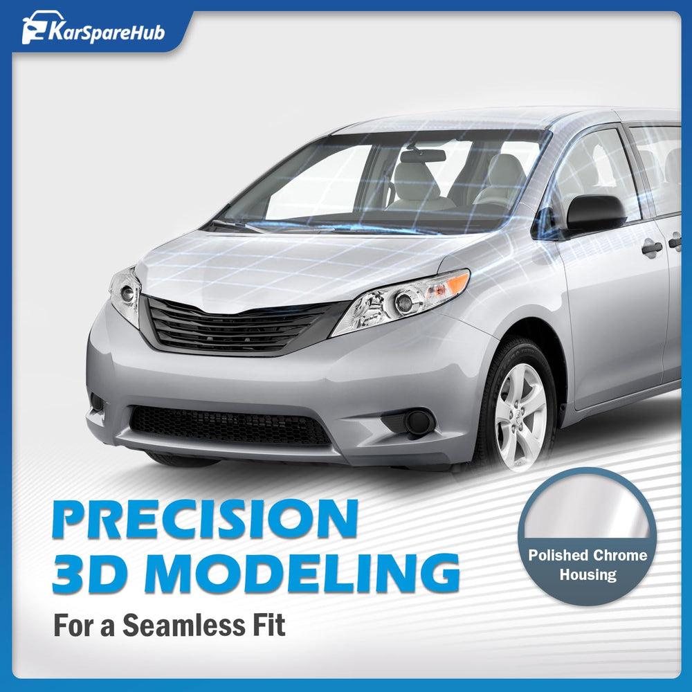 Passenger-side headlamp from KarSpareHub for Sienna enables dependable performance.