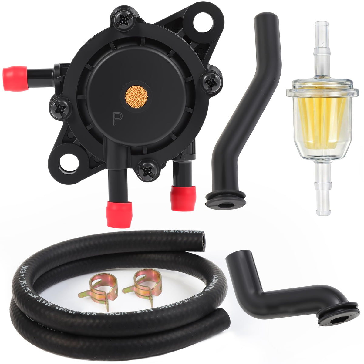 Karvayna fuel pump for Briggs and Stratton 808656, smoother startup fuel delivery