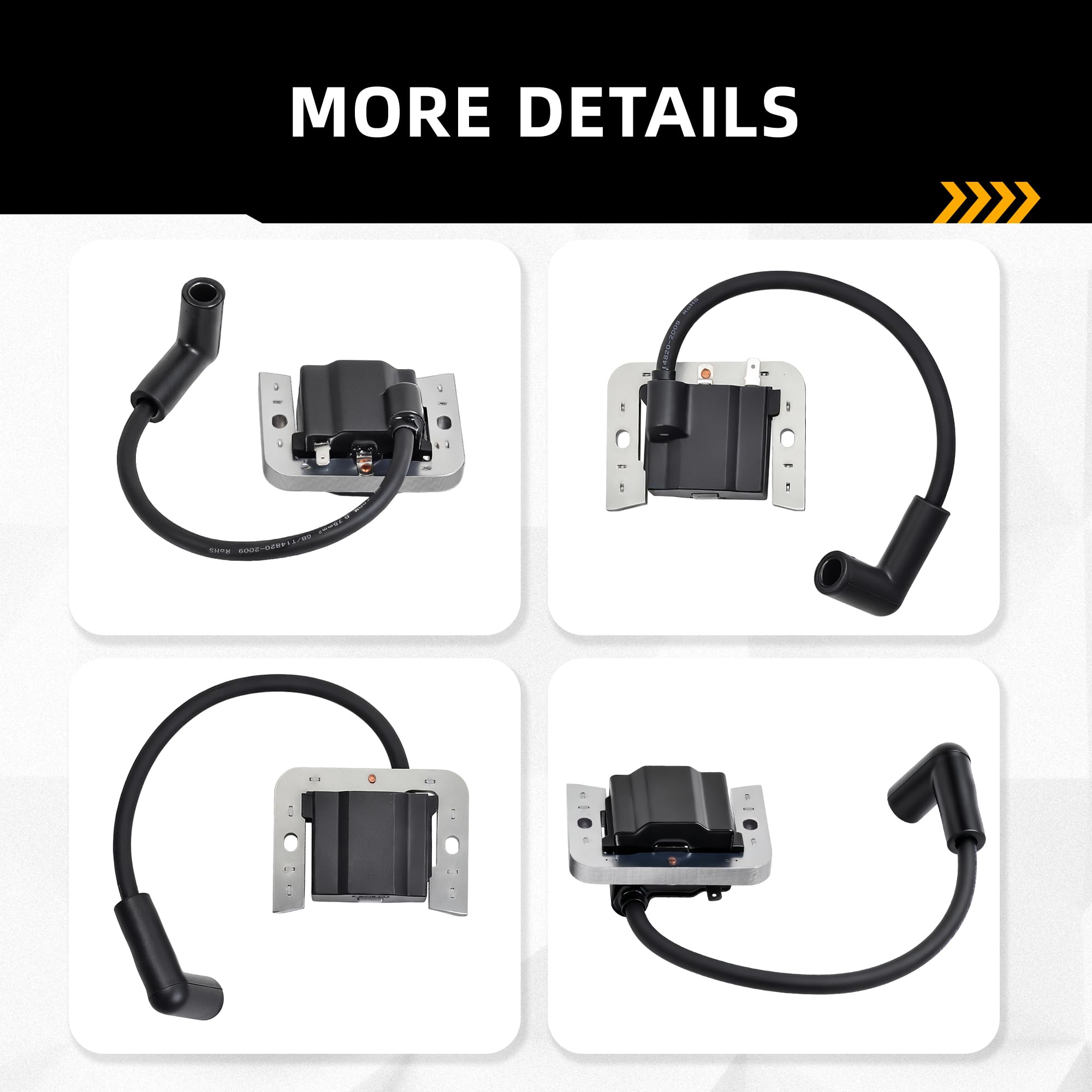 Karvayna two K6RTC spark plugs included for ignition reliability