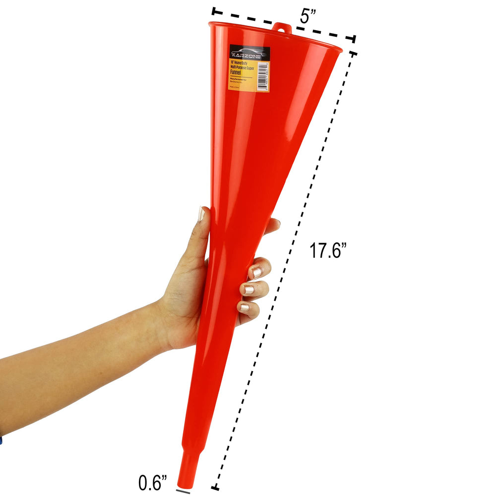 KarZone oil-change funnel ideal for lubricants, keeping work area clean