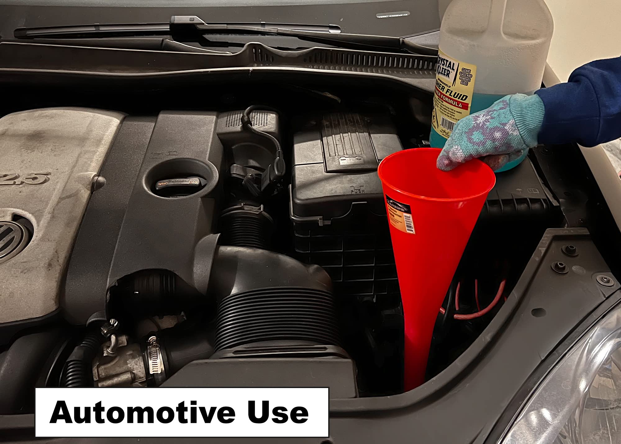 KarZone transmission-fluid funnel reach narrow fills without mess