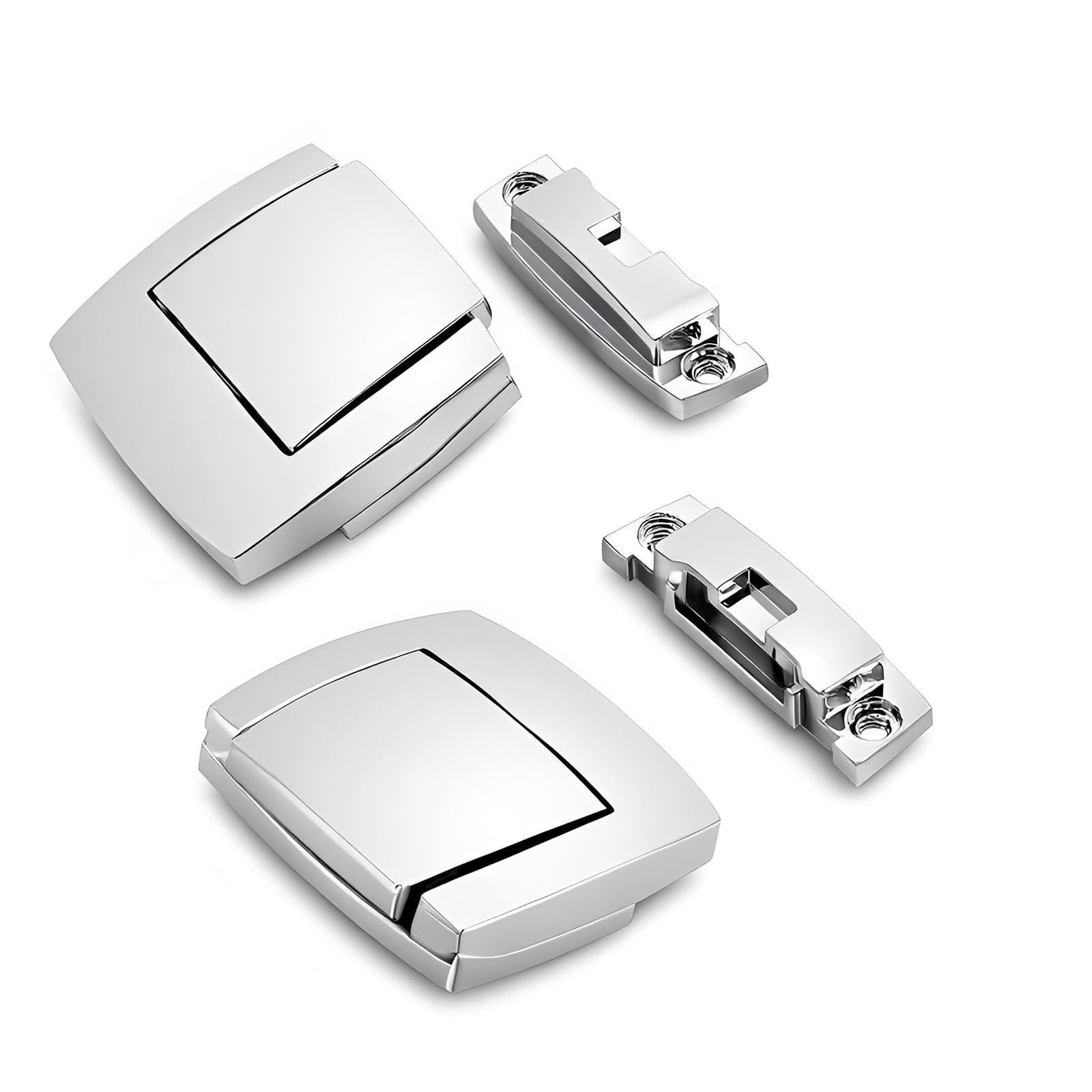 KASIMT chrome tour-pack latch 1980-2013 fitment on Harley models.
