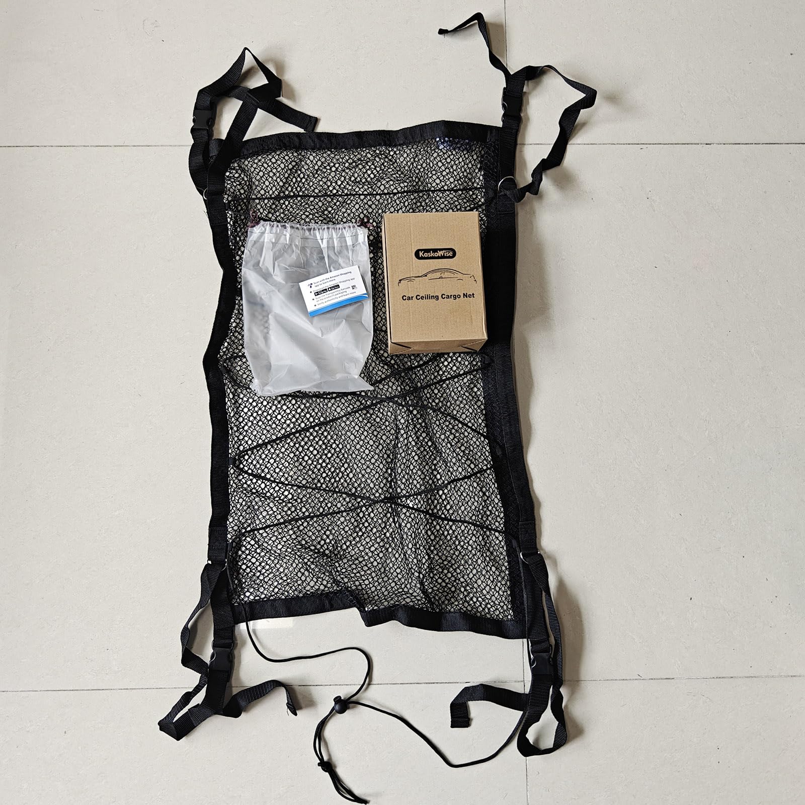 Kaskawise anti-fall zipper design prevents items from slipping during drives