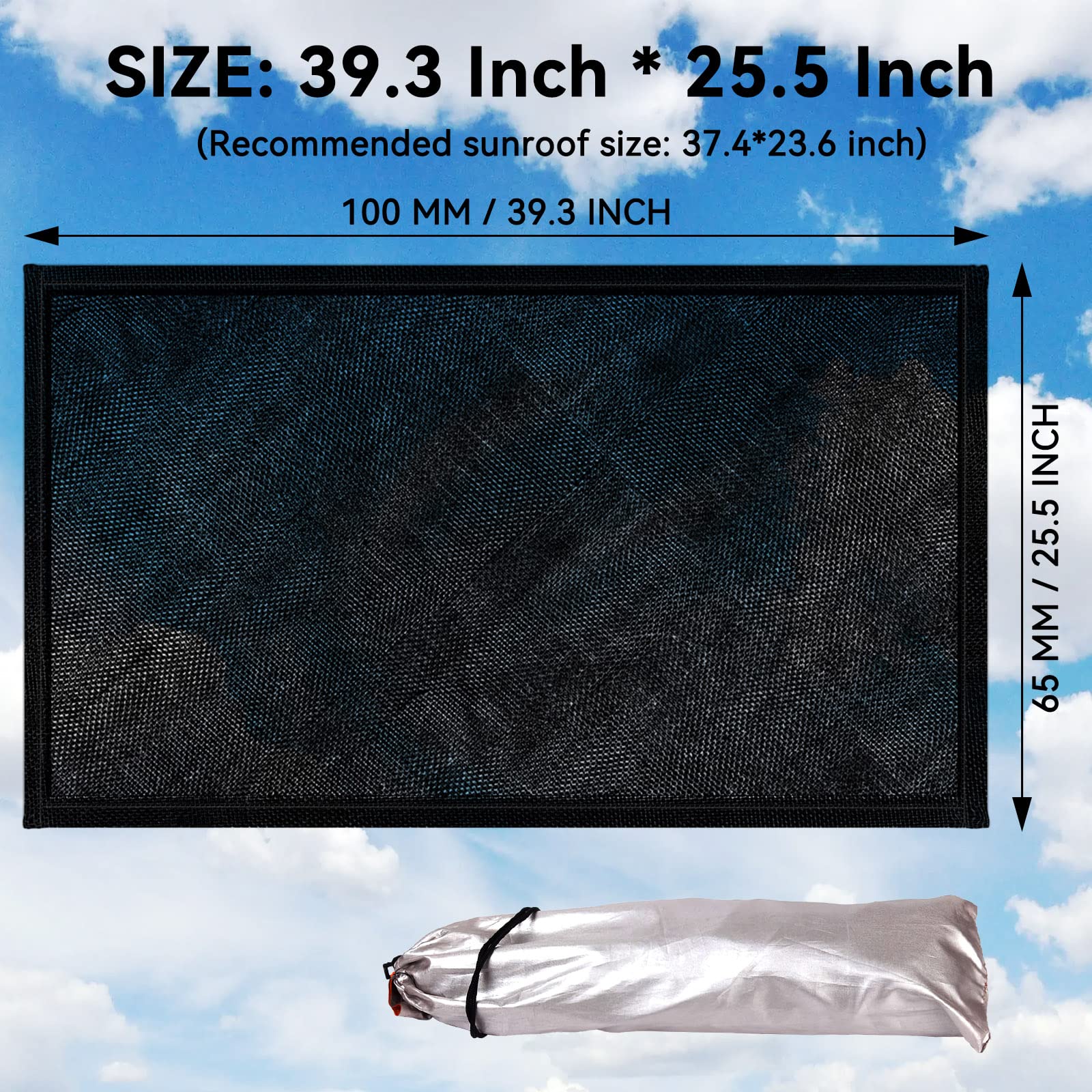 Kaskawise sunroof screen quick-attach in seconds