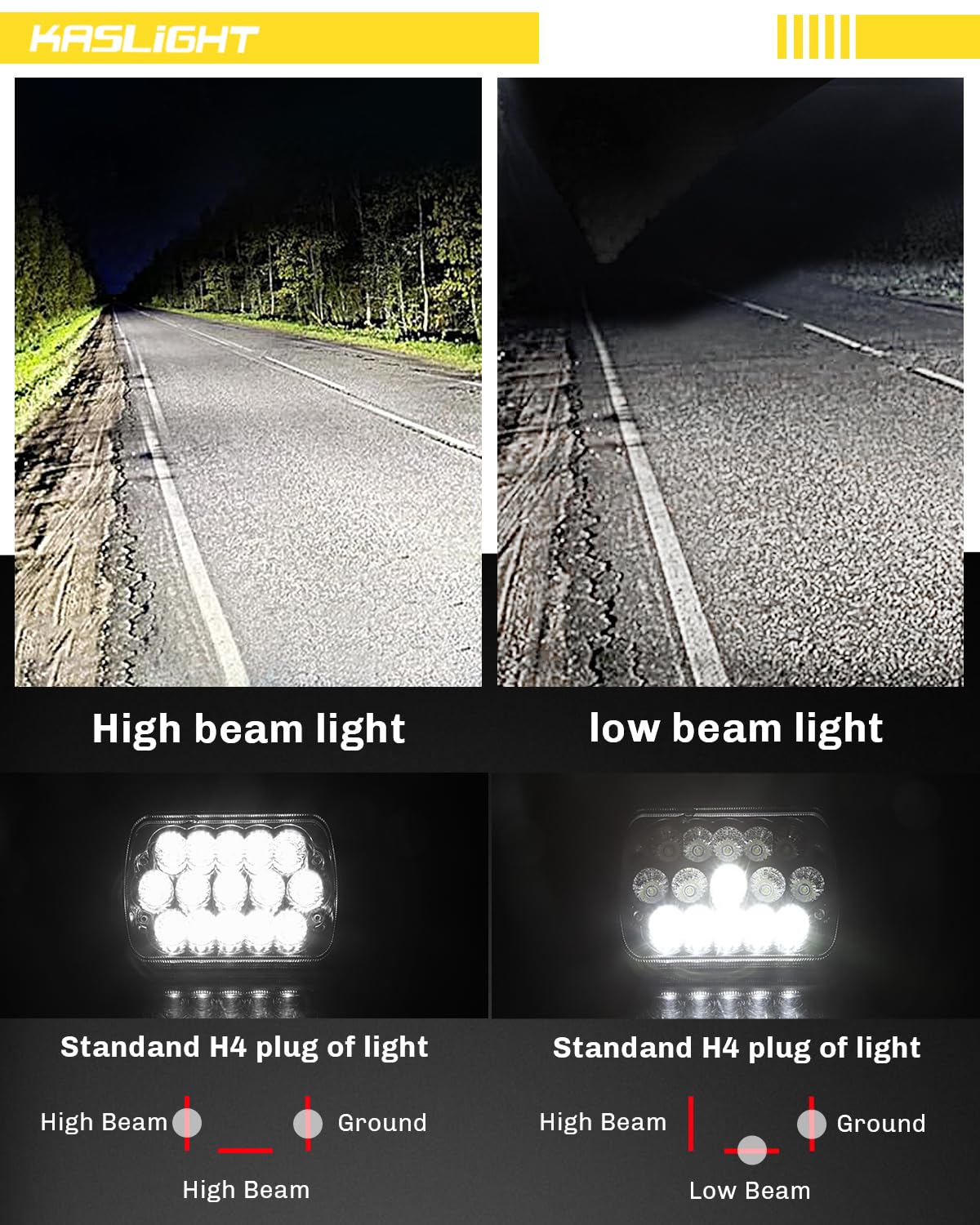 KASLIGHT H6054 compatibility for Jeep, Chevy, Ford and more
