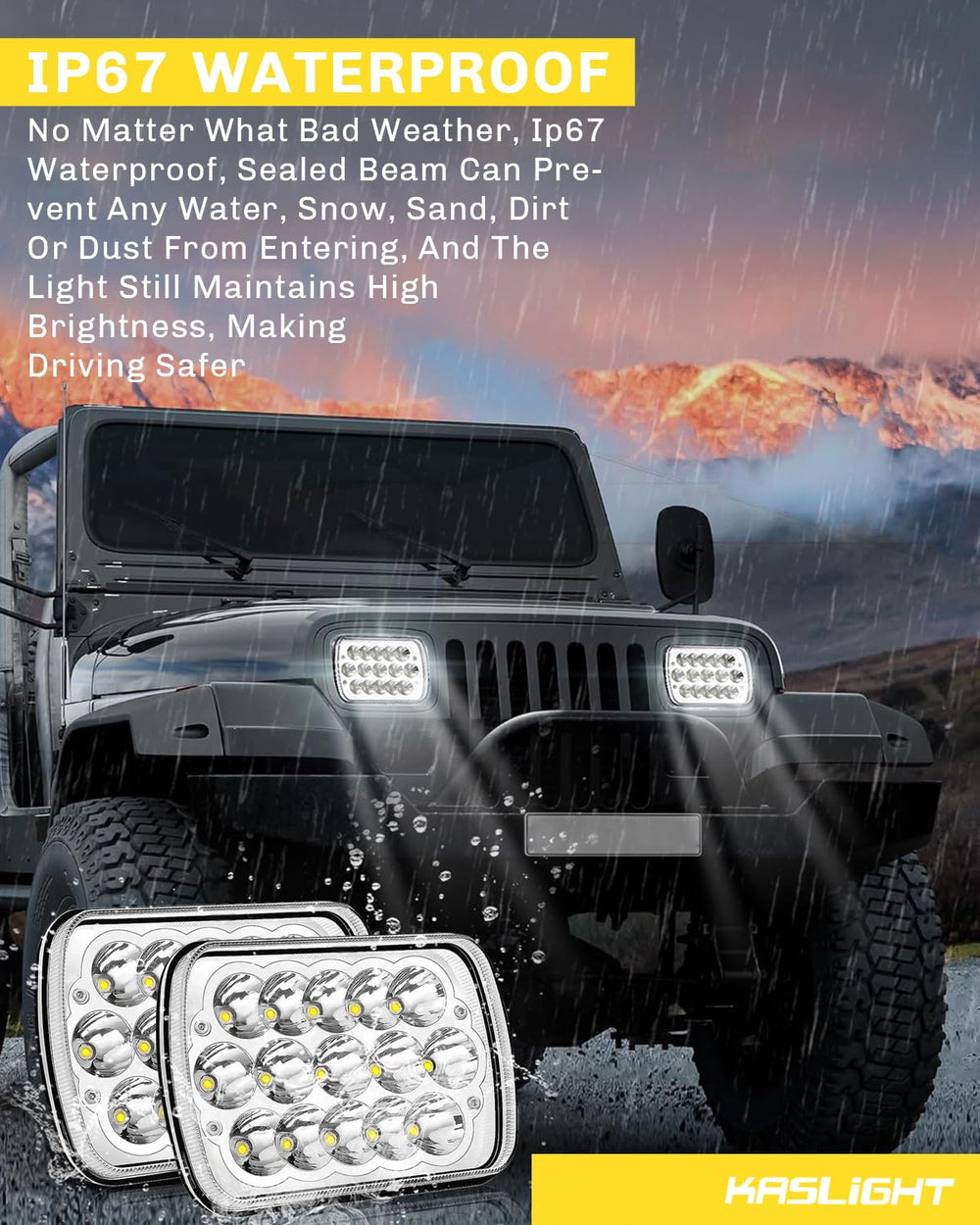 KASLIGHT H6054 high/low beam delivers steady brightness up to 5900 lm