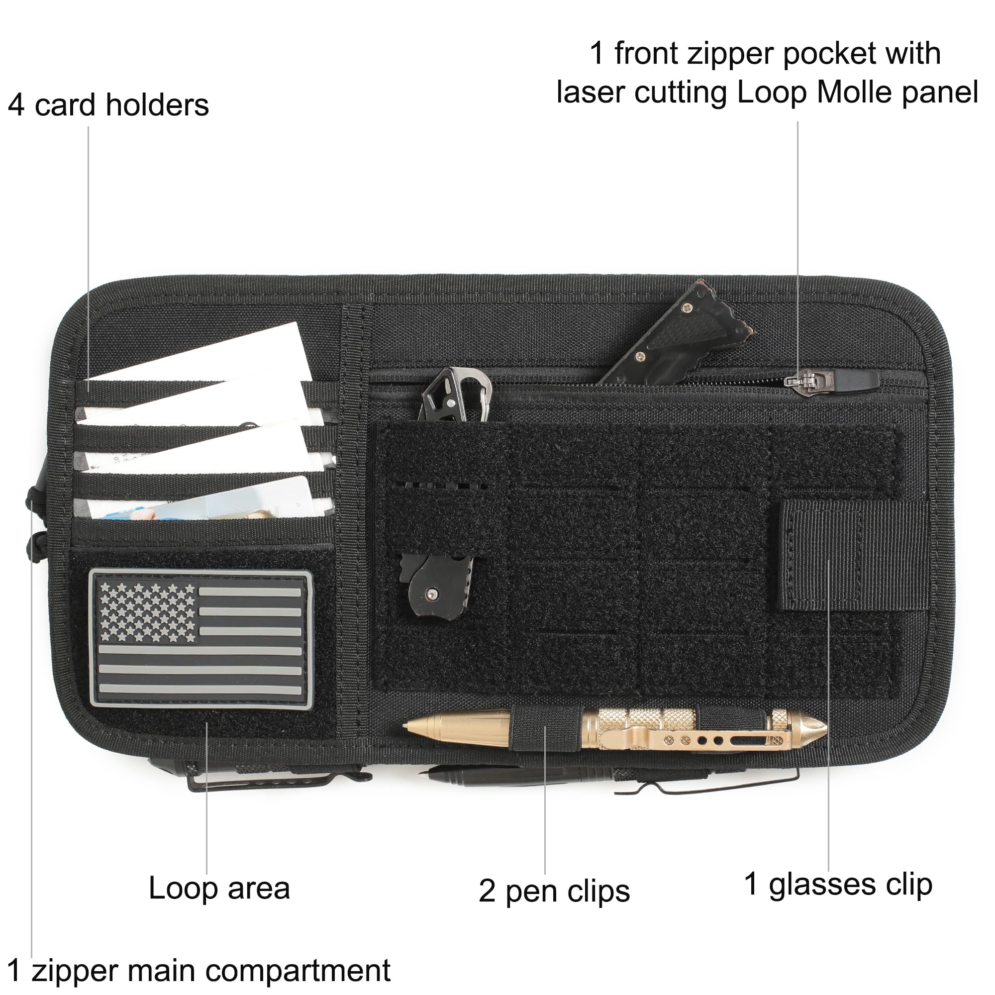 Katadem adjustable straps fit most visors for cars, SUVs, and trucks.