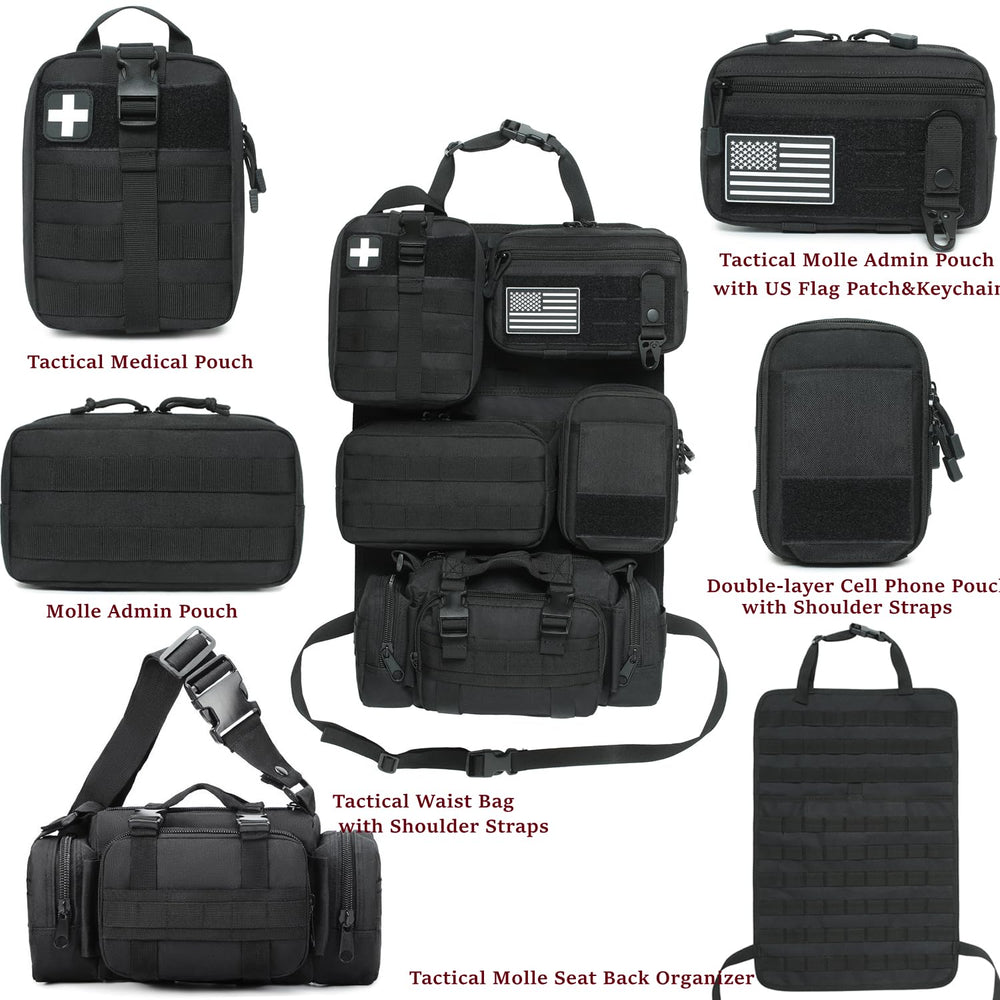 Katadem MOLLE admin pouch with US flag patch offers compact storage.