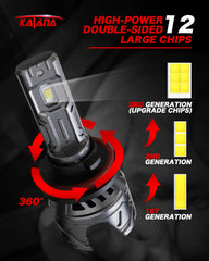 Katana H11 fog light installed with plug-and-play 1:1 fit