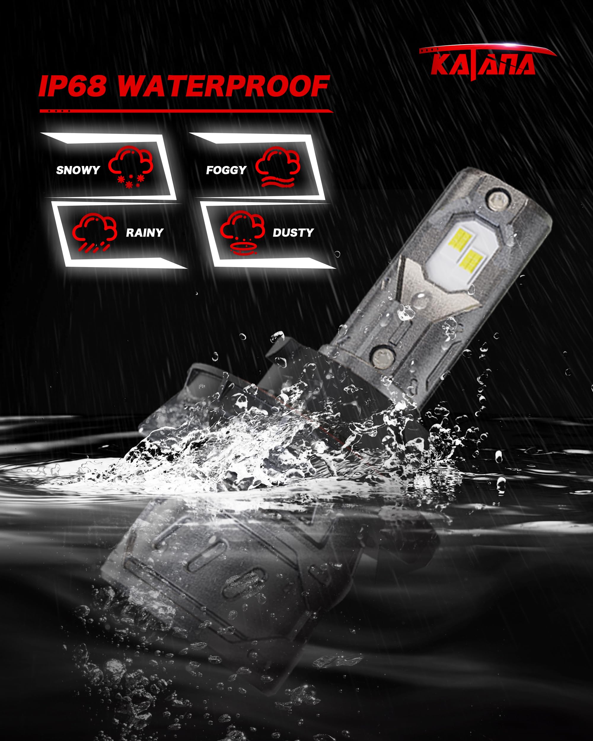 Katana H13 CANBUS-ready bulb reduces common install errors.