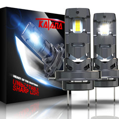 Katana H7 bulb with 6500K white light for crisper night driving.