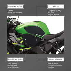 KATIE DEVI tank pad side-on view boosts lean stability for aggressive riding