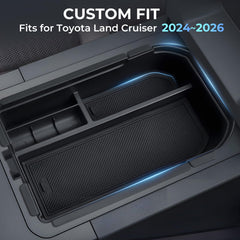 Katorn armrest insert tray with silent silicone mat prevents movement and noise.